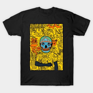 Dive into Mexican Vibes - A MaleMask NFT with MexicanEye Color and BlueItem T-Shirt